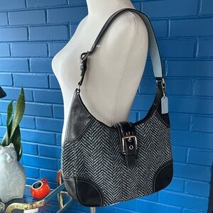 Coach Black and blue shoulder Bag purse